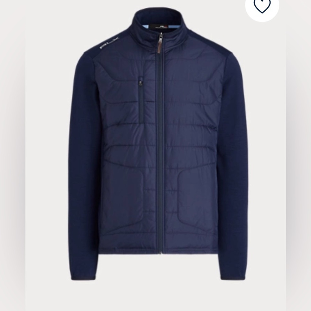 RLX Hybrid Mockneck Jacket in navy